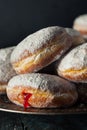 Homemade Sugary Paczki Donut Royalty Free Stock Photo