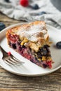 Homemade Summer Berry Buckle Cake