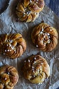 Homemade Swedish Kanelbullar Cinnamon buns.