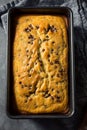 Homemade Sweet Chocolate Chip Bread Loaf Royalty Free Stock Photo