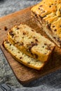 Homemade Sweet Chocolate Chip Bread Loaf Royalty Free Stock Photo