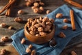 Homemade Sweet Cinnamon Coated Almonds