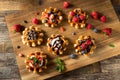 Homemade Sweet Dessert Belgian Waffles