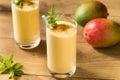 Homemade Sweet Indian Mango Lassi Royalty Free Stock Photo