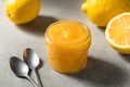 Homemade Sweet Organic Lemon Curd Royalty Free Stock Photo