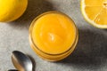 Homemade Sweet Organic Lemon Curd Royalty Free Stock Photo
