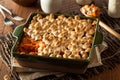 Homemade Sweet Potato Casserole Royalty Free Stock Photo