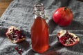 Homemade Sweet Red Pomegranate Grenadine Syrup