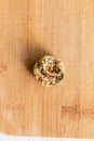 Homemade sweets energy balls made from superfoods like seeds, nuts and dried fruits. Royalty Free Stock Photo