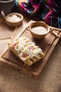 Homemade Tacos Dorados Royalty Free Stock Photo