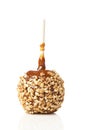 Homemade Taffy Apple with Peanuts Royalty Free Stock Photo