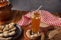 Homemade Tamarind water mexican aguas frescas Royalty Free Stock Photo