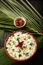 Homemade tasty curd rice from Indian cuisine