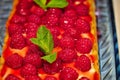 Homemade tasty forest fruits tart