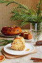 A homemade teacake served as a traditional Christmas treat