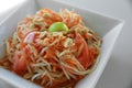 Homemade Thai papaya salad