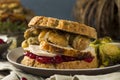 Homemade Thanksgiving Leftover Turkey Sandwich