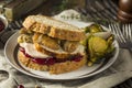 Homemade Thanksgiving Leftover Turkey Sandwich