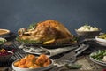 Homemade Thanksgiving Turkey Dinner Royalty Free Stock Photo