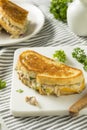 Homemade Toasted Tuna Melt Sandwich