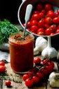 Homemade Tomato sauce in the glass jar Royalty Free Stock Photo