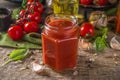 Homemade tomato sauce Royalty Free Stock Photo