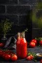 Homemade tomato sauce with spice Royalty Free Stock Photo