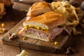 Homemade Traditional Cuban Sandwiches Royalty Free Stock Photo