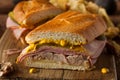 Homemade Traditional Cuban Sandwiches Royalty Free Stock Photo