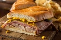 Homemade Traditional Cuban Sandwiches Royalty Free Stock Photo