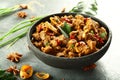 Kerala recipe- Bowl of spicy meat curry. Royalty Free Stock Photo