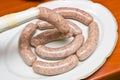 Homemade traditional sausage