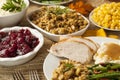 Homemade Turkey Thanksgiving Dinner Royalty Free Stock Photo