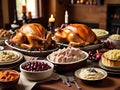 Homemade Turkey Thanksgiving Dinner Royalty Free Stock Photo