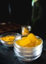 Homemade turmeric jelly beans with lemon and ginger Royalty Free Stock Photo