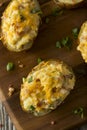 Homemade Twice Baked Potatoes Royalty Free Stock Photo