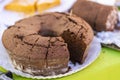 Homemade typical chocolate cake