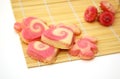 Homemade valentine cookies Royalty Free Stock Photo