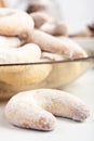 Homemade vanilla and almond cookies Royalty Free Stock Photo