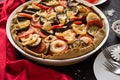 Homemade vegetable pie galette with grilled eggplants, tomatoes and onion Royalty Free Stock Photo