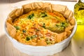 Homemade vegetable quiche Royalty Free Stock Photo