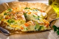 Homemade vegetable quiche Royalty Free Stock Photo