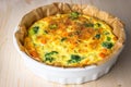 Homemade vegetable quiche Royalty Free Stock Photo
