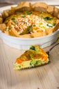 Homemade vegetable quiche Royalty Free Stock Photo