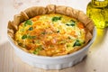 Homemade vegetable quiche Royalty Free Stock Photo
