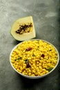 Bowl of papaya thoran from Kerala recipes.