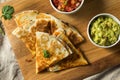 Homemade Vegetarian Quesadilla with Cheese Royalty Free Stock Photo