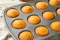 Homemade Warm Cornbread Muffins Royalty Free Stock Photo