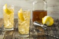 Homemade Whiskey Highball with Soda Water