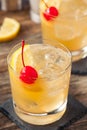 Homemade Whiskey Sour Cocktail Drink Royalty Free Stock Photo